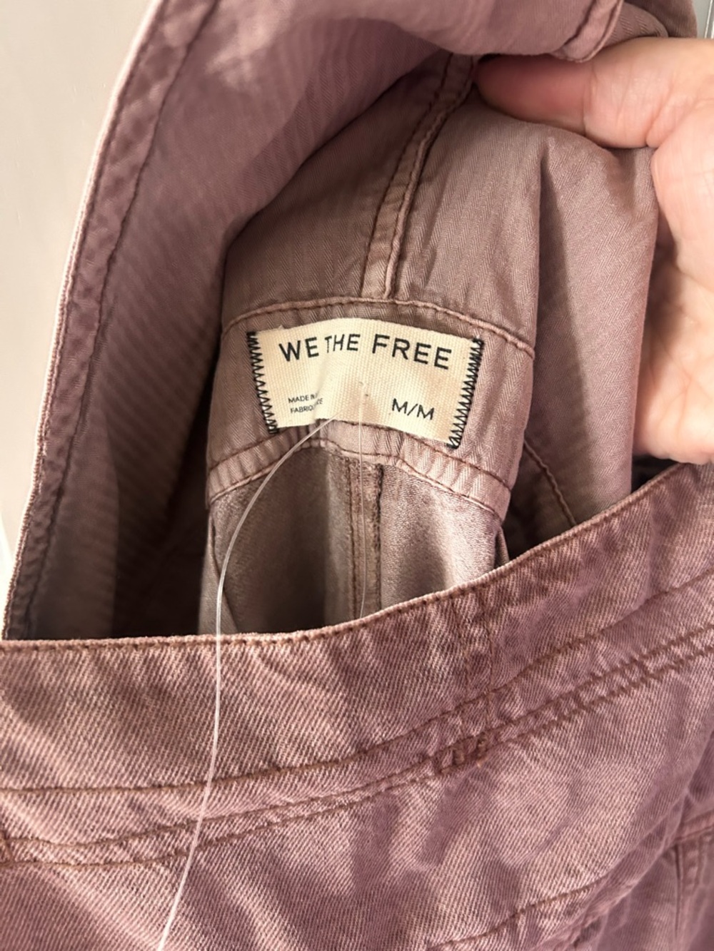 NWT Free People Felix Tapered Overalls Brownie - Picture 6 of 7
